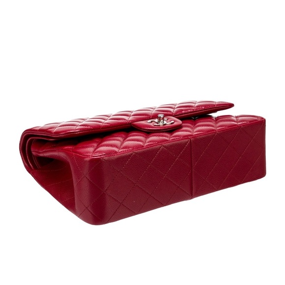 SOLD OOS 5/10/24Chanel Red leather double flap bag - Picture 5 of 5